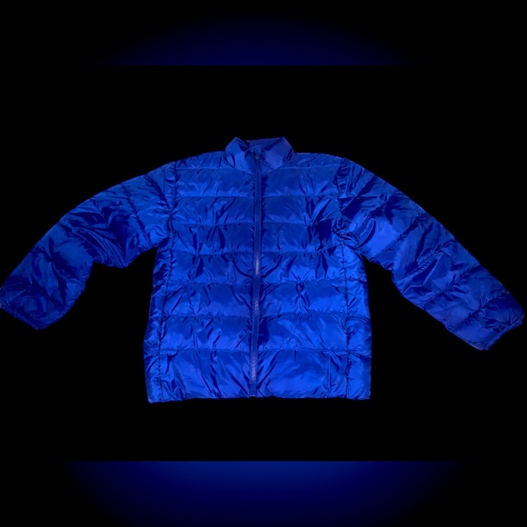 💙 Like New Size L 10/12 Boys Blue Puffer Jacket only worn 1x 💙 - Picture 2 of 4